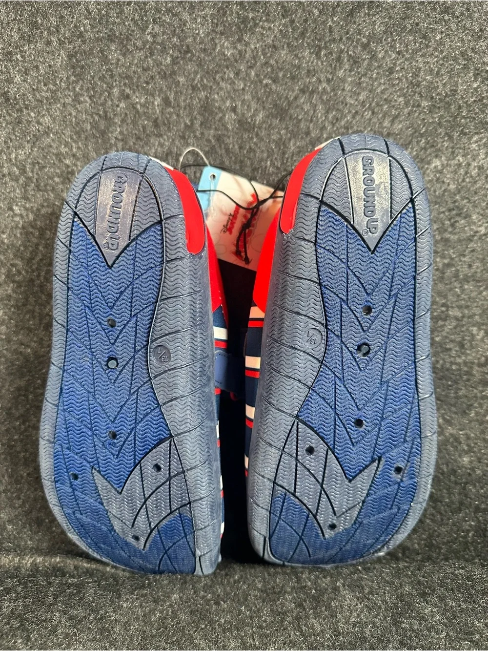 Disney Mickey Mouse Toddler Boys Water Shoes Size 13/1 Red Blue